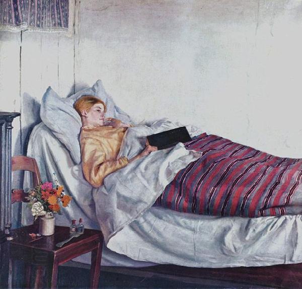 Michael Ancher Sick Girl China oil painting art